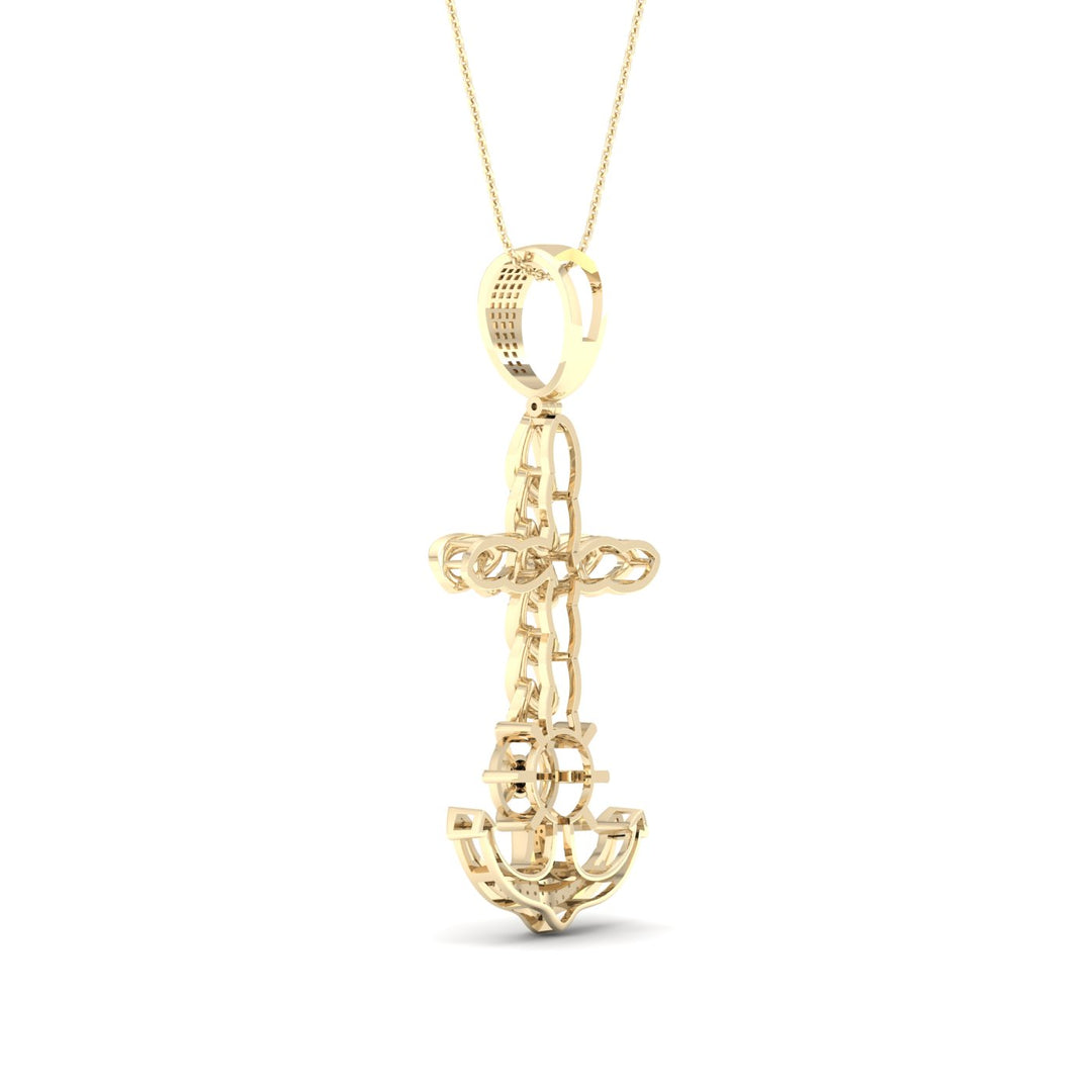 10k Yellow Gold 0.40CT Lab Diamond Pendant Necklace