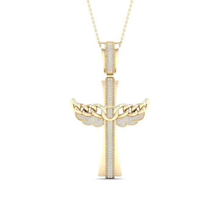 10k Yellow Gold Lab Diamond Pendant: Timeless Elegance