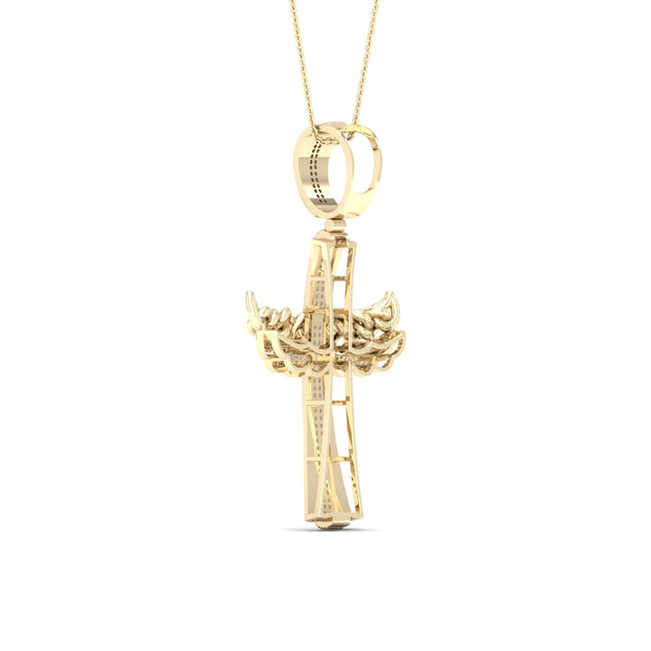10k Yellow Gold Lab Diamond Pendant: Timeless Elegance