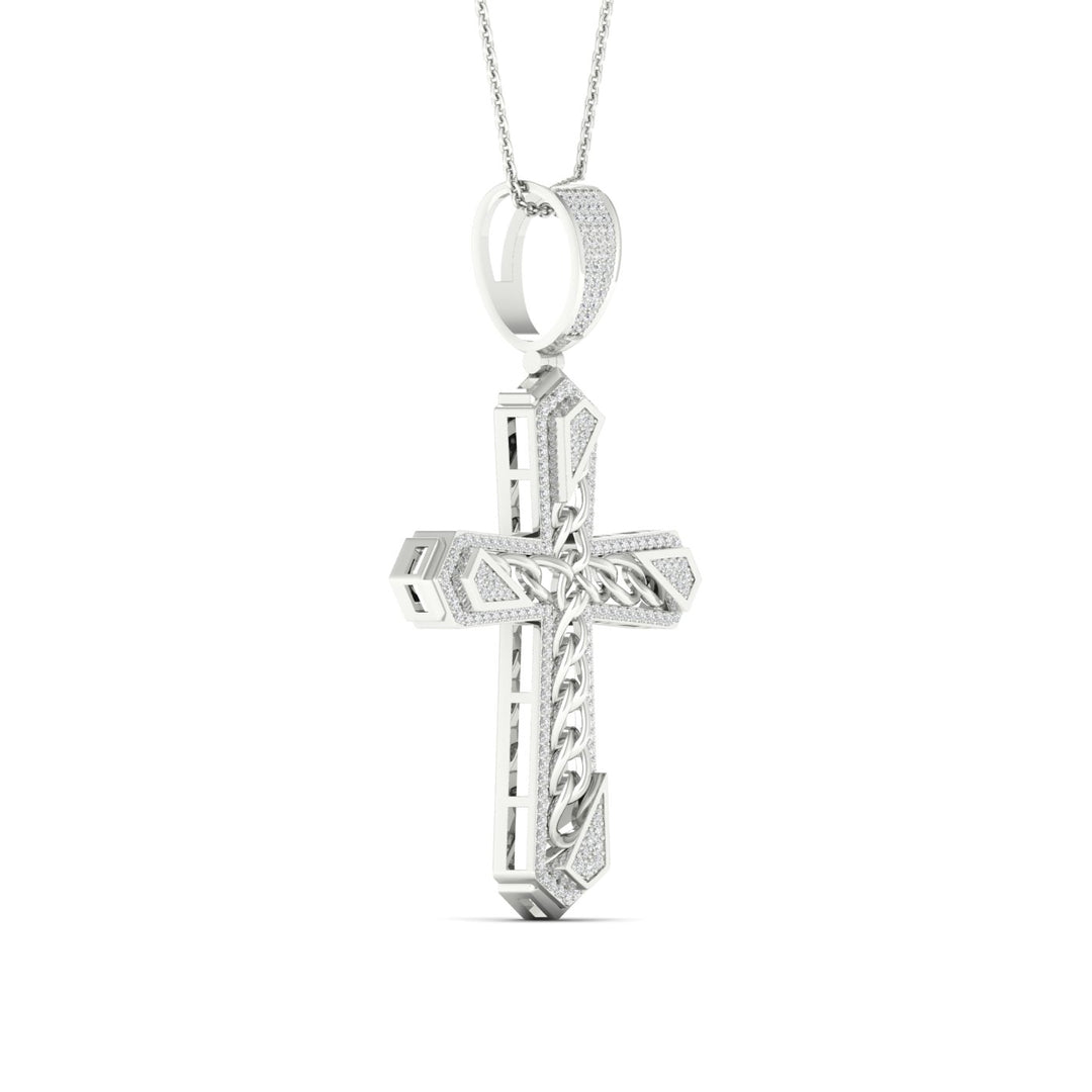 Sparkling 0.55CT Lab Diamond Pendant in White Gold