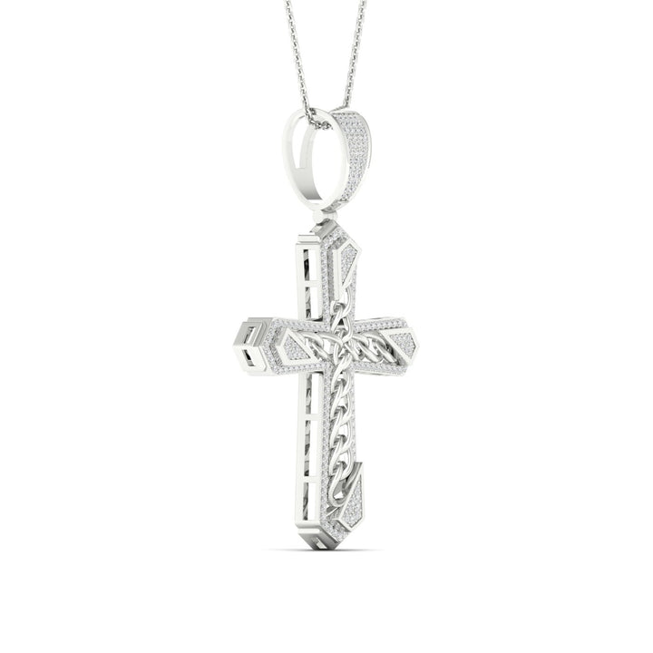 Sparkling 0.55CT Lab Diamond Pendant in White Gold