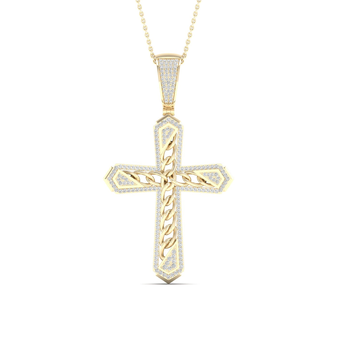 10k Yellow Gold 0.55CT Lab Diamond Pendant Charm