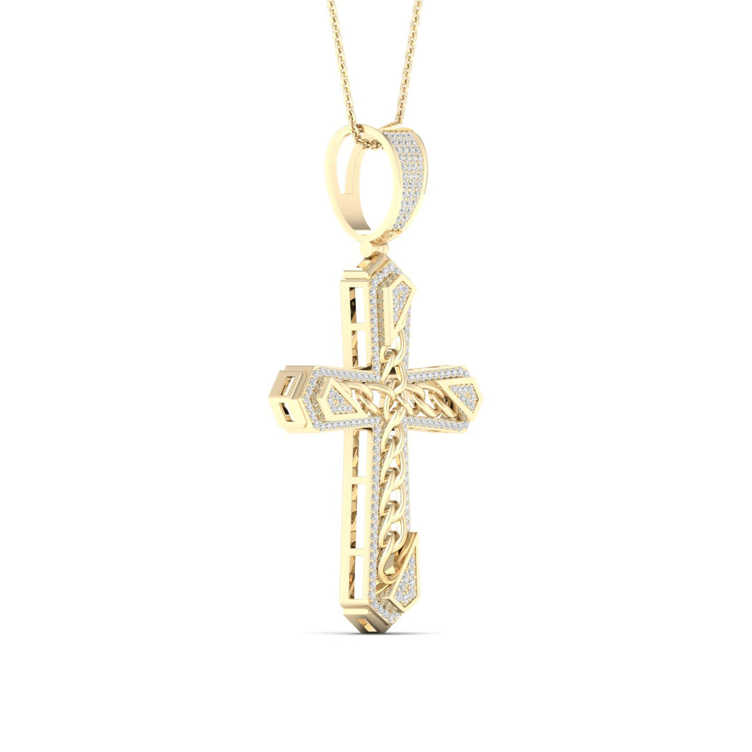 10k Yellow Gold 0.55CT Lab Diamond Pendant Charm