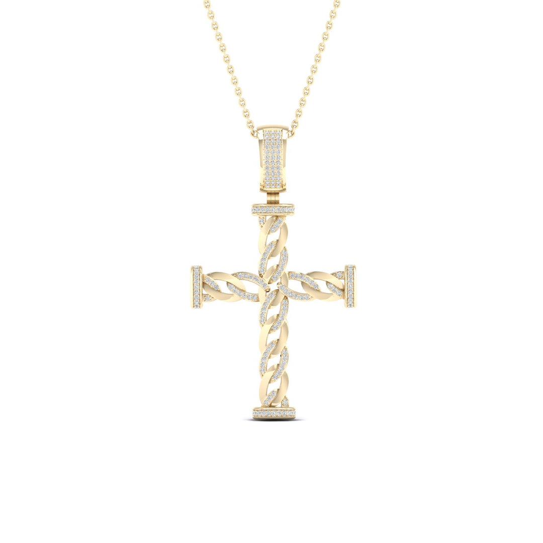 10k Yellow Gold Lab Diamond Pendant: Timeless Elegance