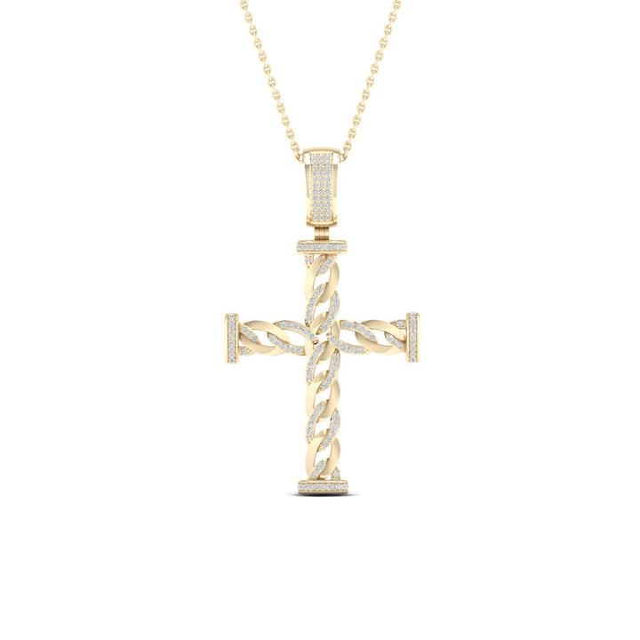 10k Yellow Gold Lab Diamond Pendant: Timeless Elegance