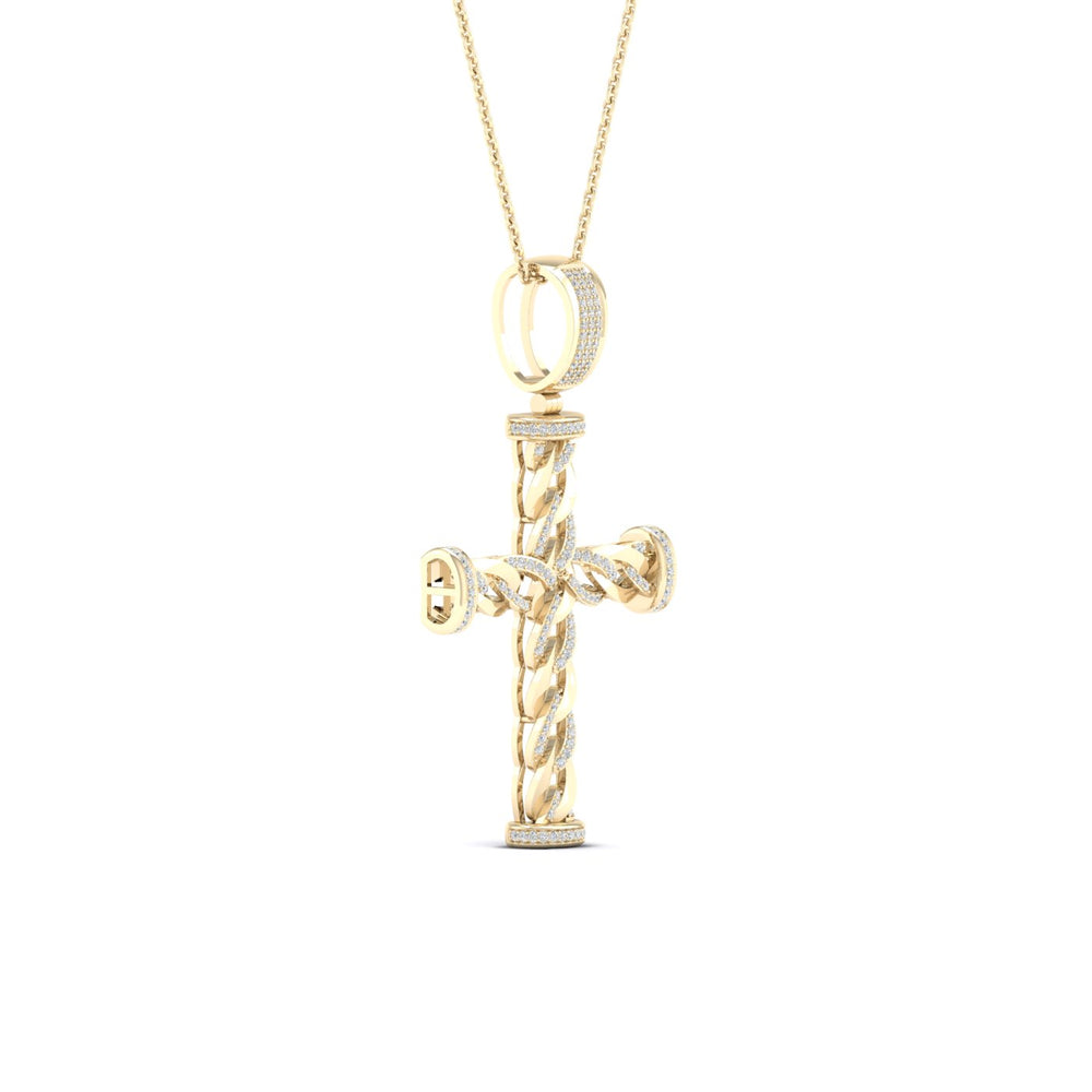 10k Yellow Gold Lab Diamond Pendant: Timeless Elegance