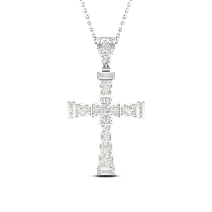 Elegant 10k White Gold 0.40CT Lab Diamond Pendant