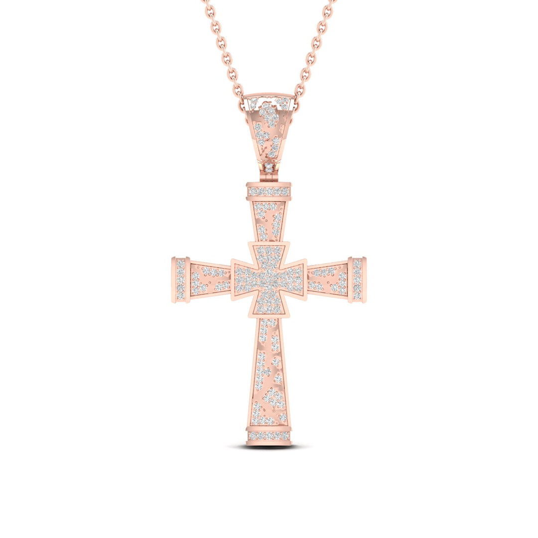 10k Rose Gold Lab Diamond Pendant: Timeless Romantic Charm