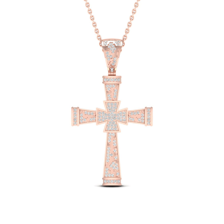 10k Rose Gold Lab Diamond Pendant: Timeless Romantic Charm