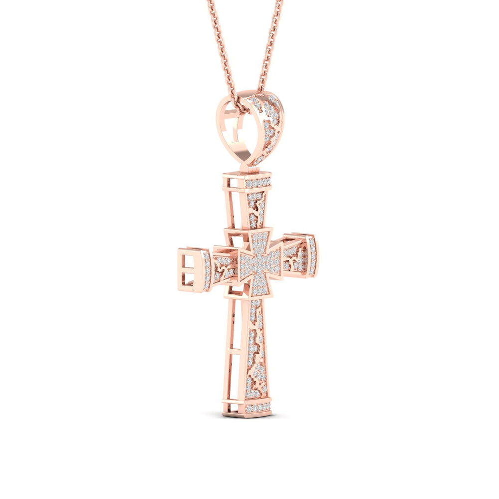 10k Rose Gold Lab Diamond Pendant: Timeless Romantic Charm