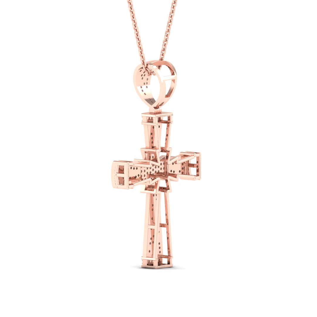 10k Rose Gold Lab Diamond Pendant: Timeless Romantic Charm