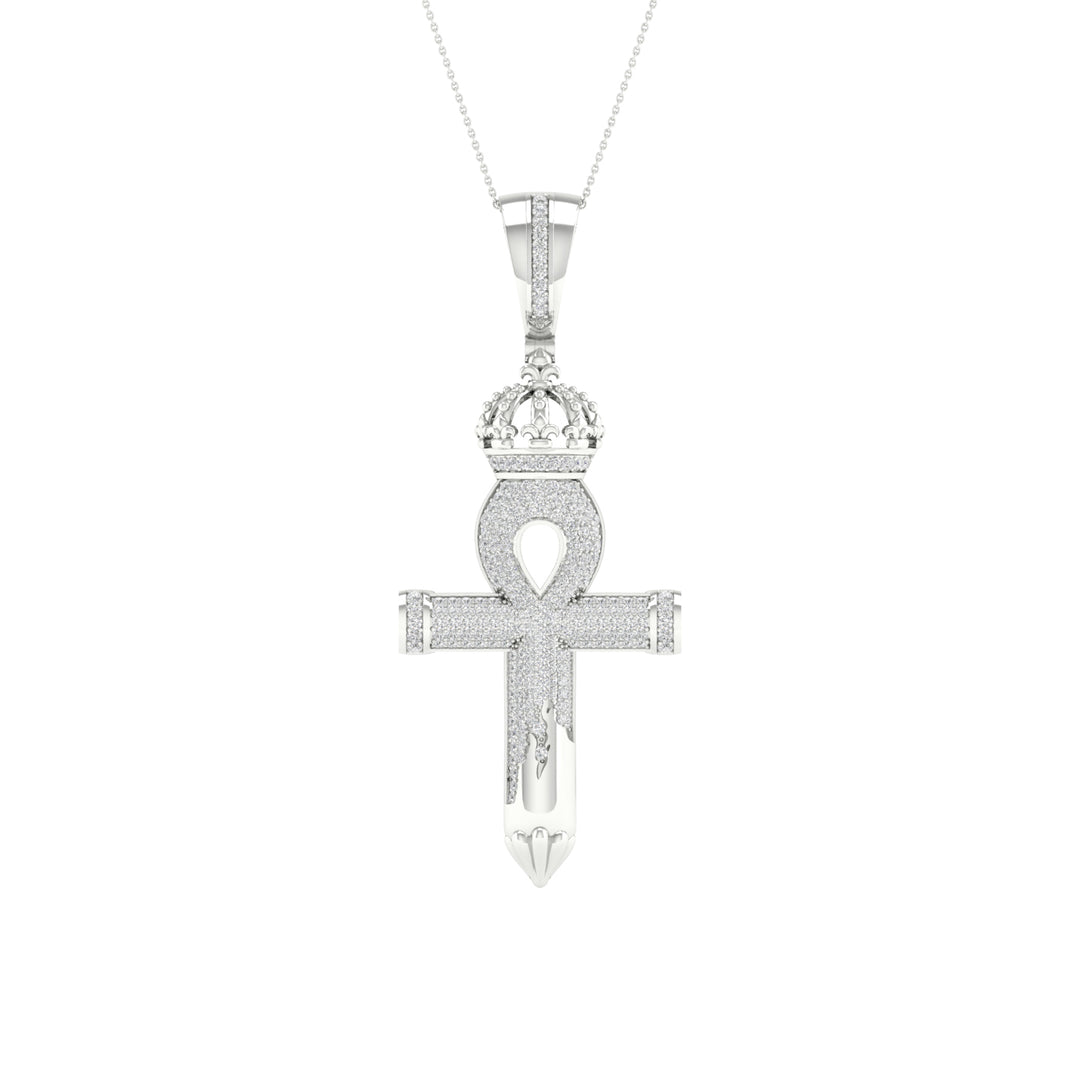 Celestial 10k White Gold 0.50CT Lab Diamond Pendant