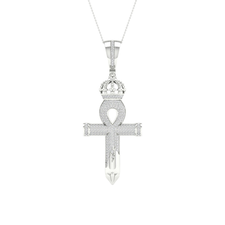 Celestial 10k White Gold 0.50CT Lab Diamond Pendant