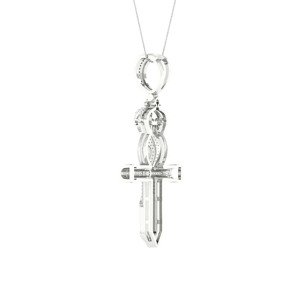 Celestial 10k White Gold 0.50CT Lab Diamond Pendant