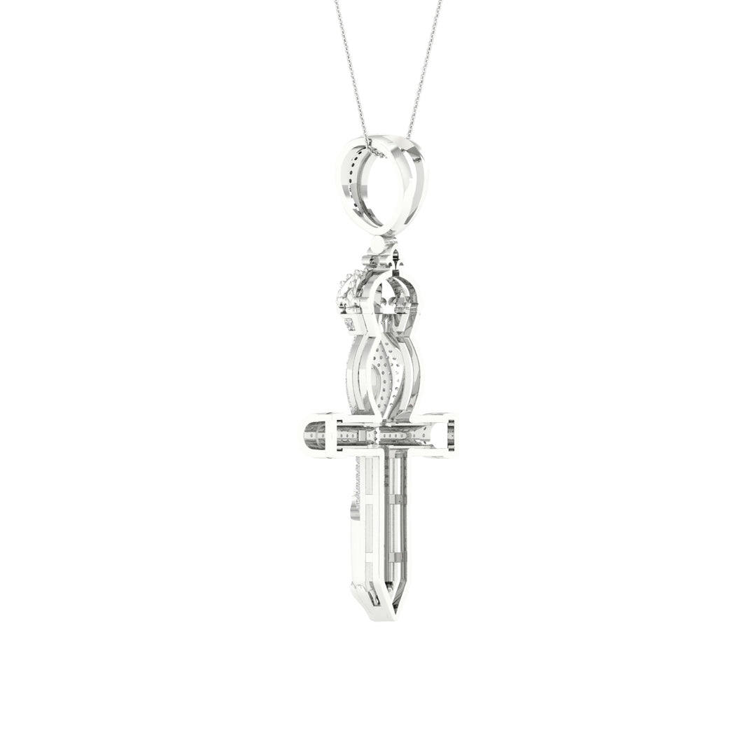 Celestial 10k White Gold 0.50CT Lab Diamond Pendant