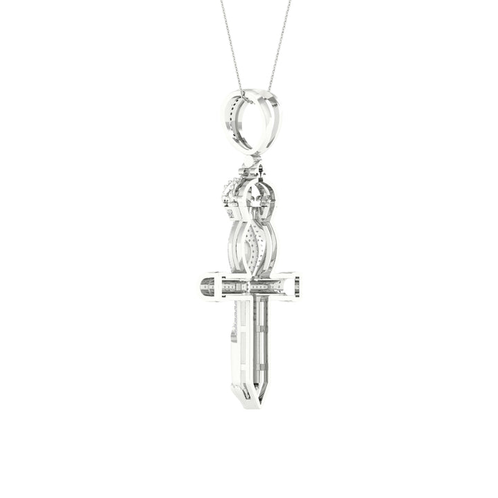 Celestial 10k White Gold 0.50CT Lab Diamond Pendant