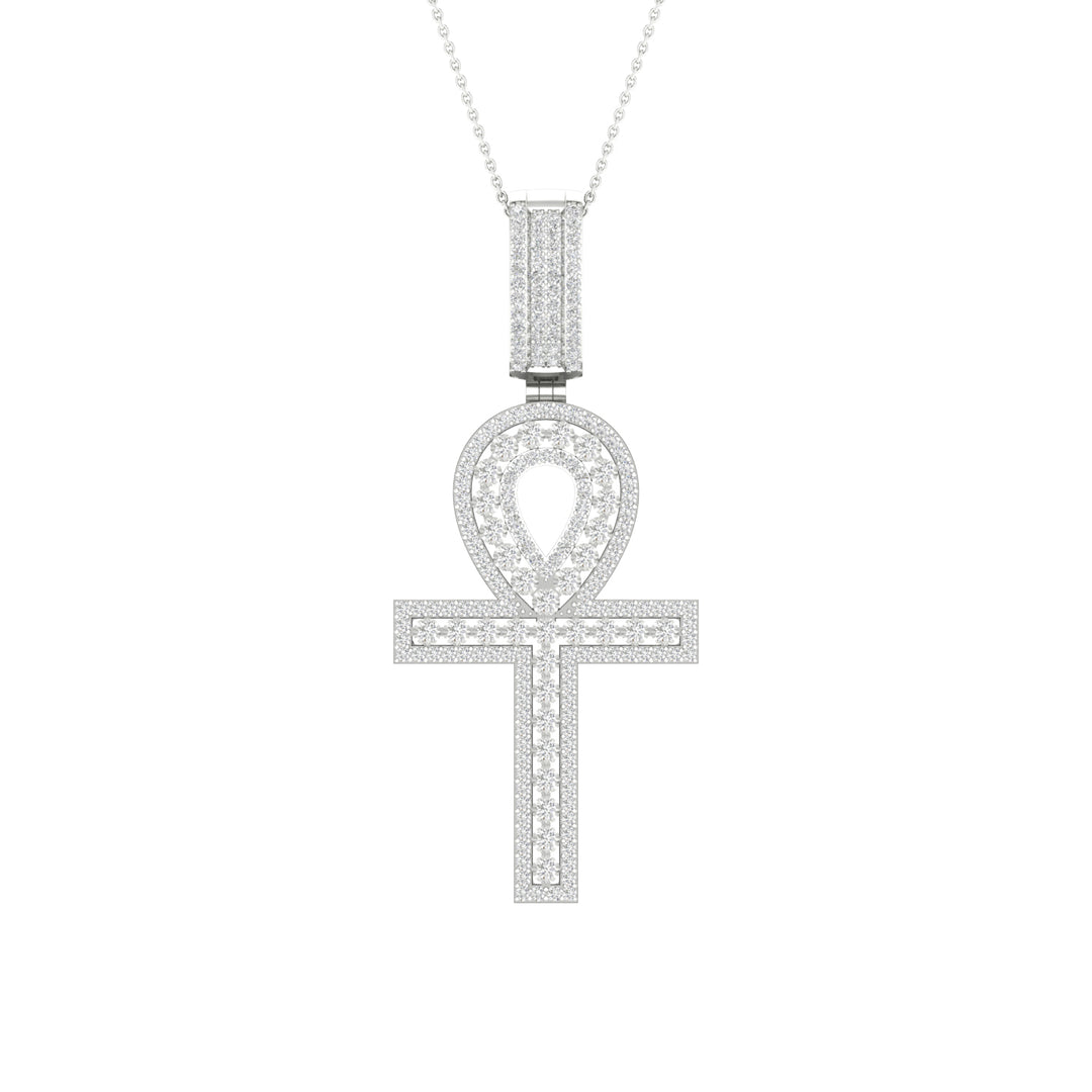 Celestial 10k White Gold 0.50CT Lab Diamond Pendant