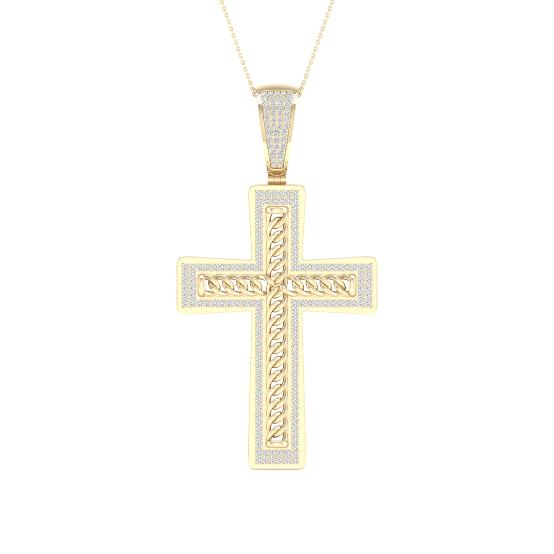 10k Yellow Gold Lab Diamond Pendant: Timeless Elegance