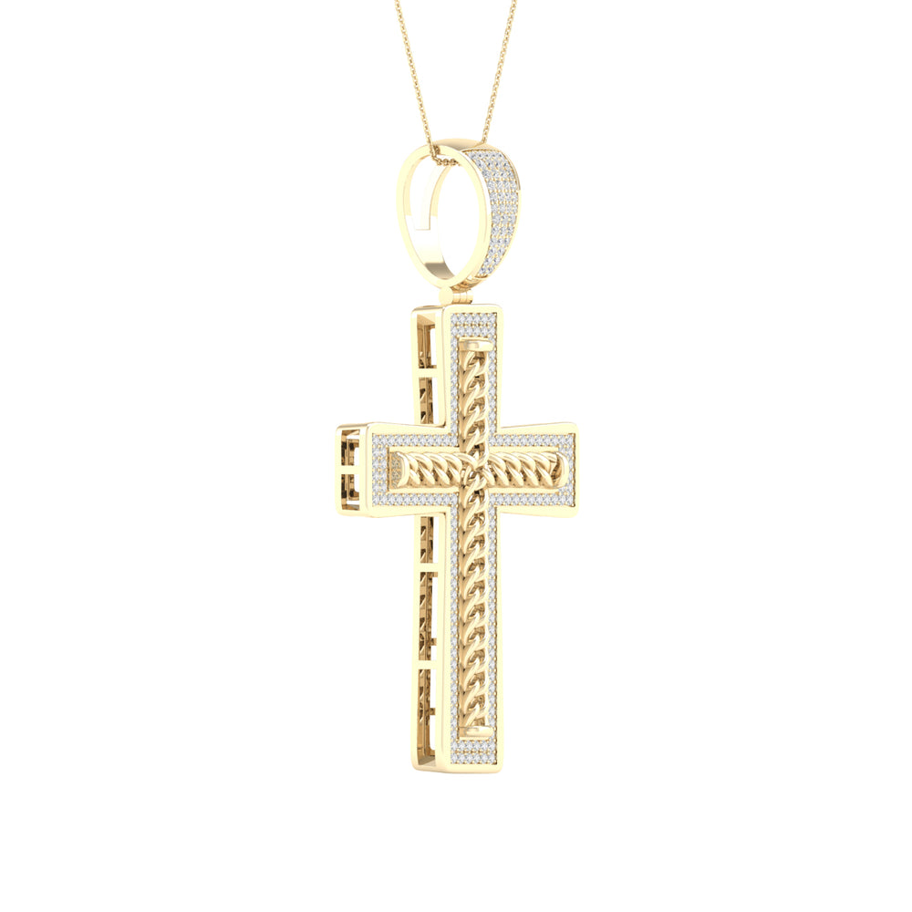 10k Yellow Gold Lab Diamond Pendant: Timeless Elegance