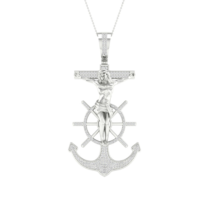 Celestial 10k White Gold 0.50CT Lab Diamond Pendant