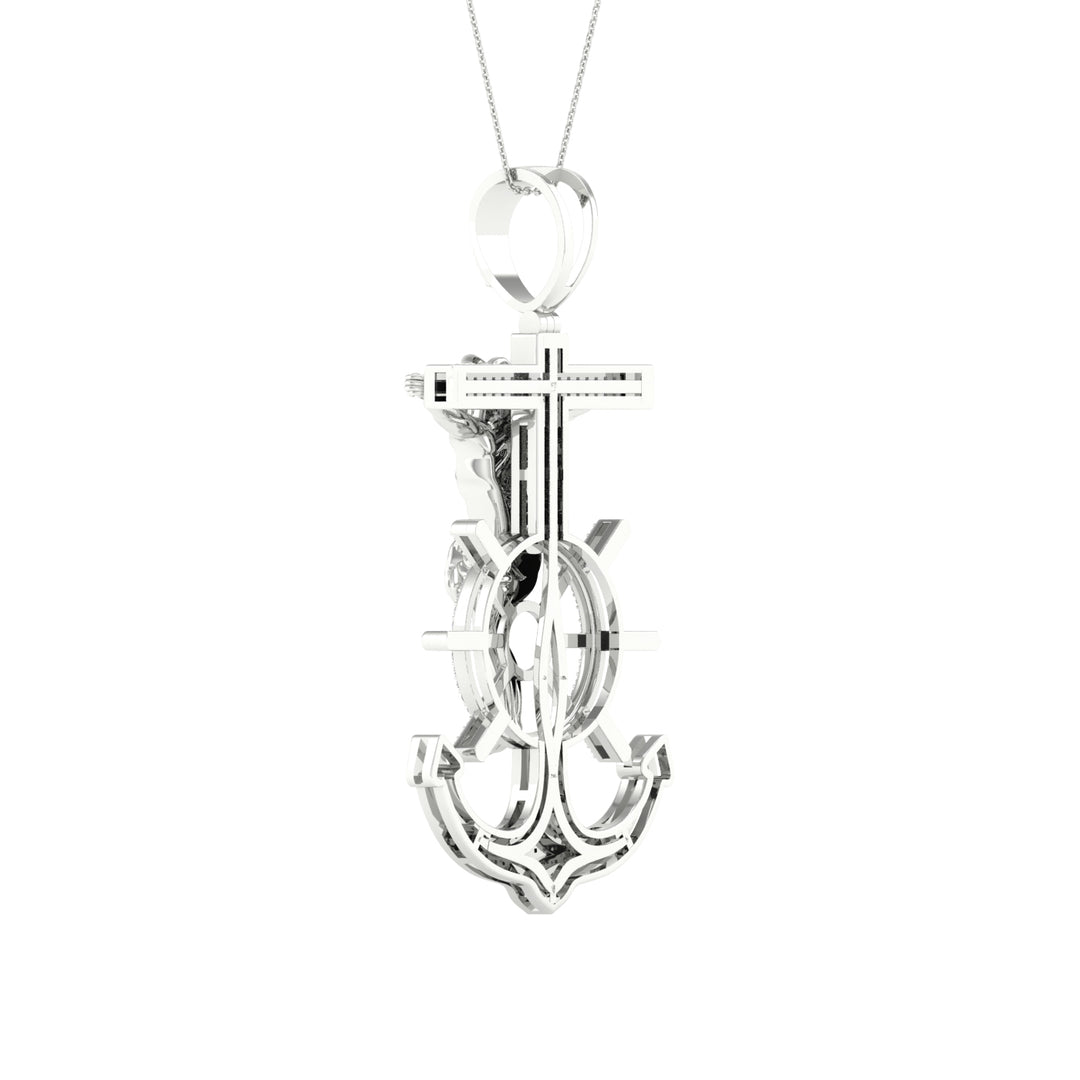 Celestial 10k White Gold 0.50CT Lab Diamond Pendant