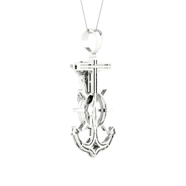 Celestial 10k White Gold 0.50CT Lab Diamond Pendant