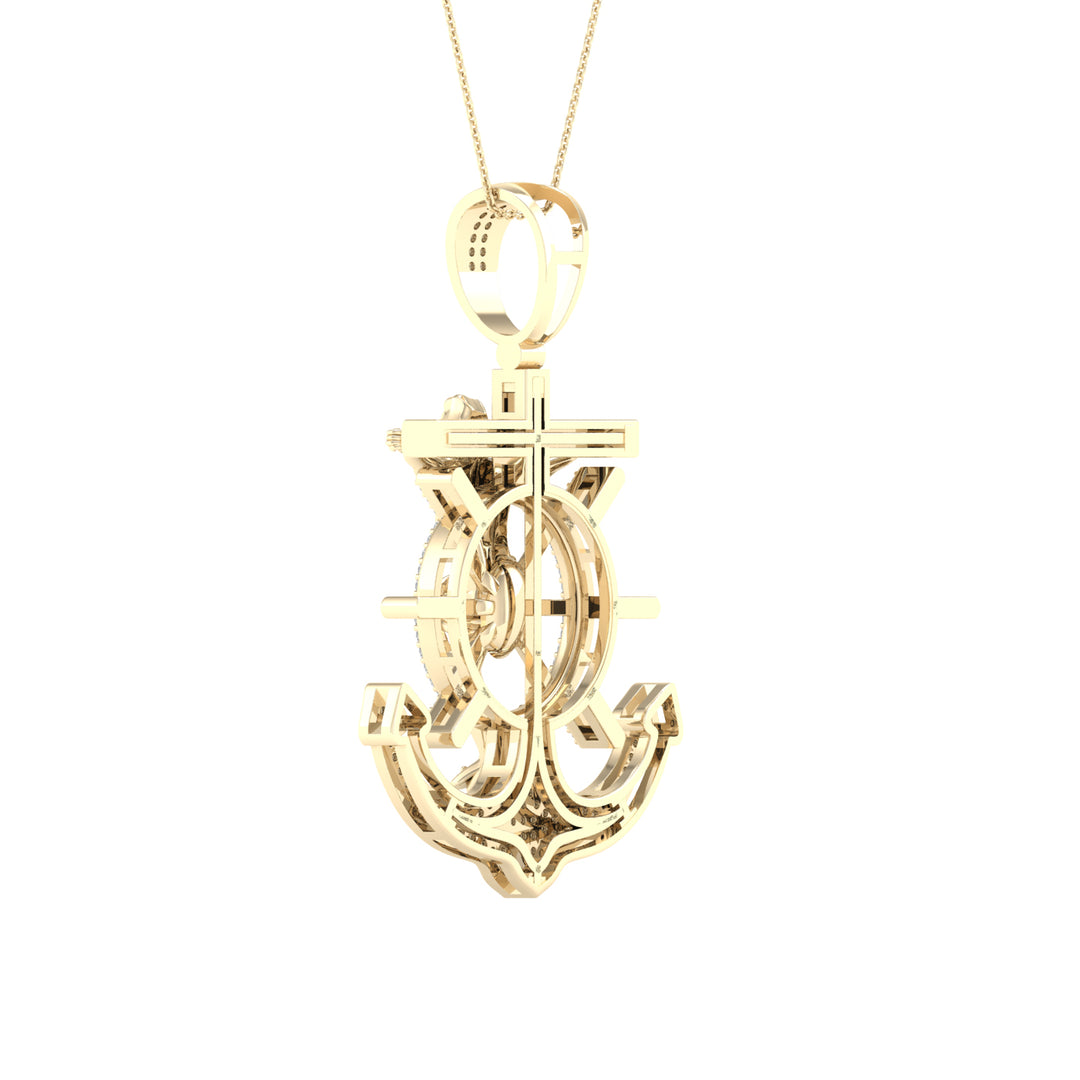 10k Yellow Gold Lab Diamond Pendant: Timeless Elegance