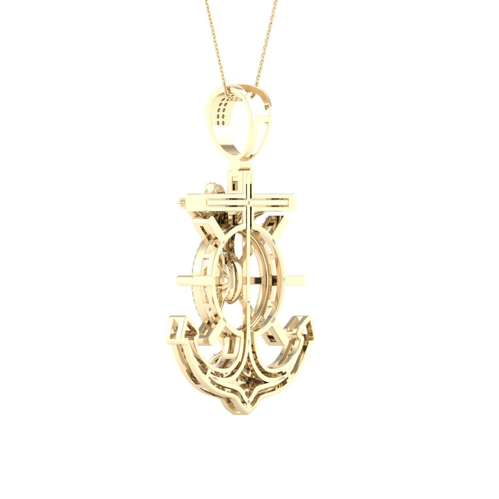 10k Yellow Gold Lab Diamond Pendant: Timeless Elegance
