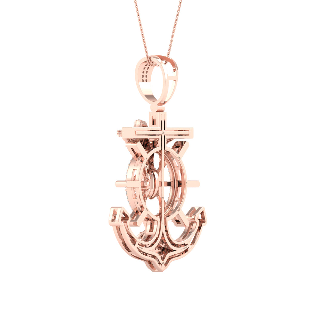 10k Rose Gold 0.33CT Lab Diamond Pendant Charm