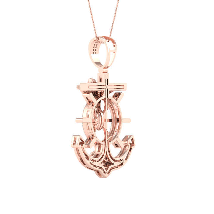 10k Rose Gold 0.33CT Lab Diamond Pendant Charm