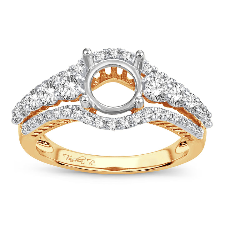 14K Yellow Gold Lab Grown Diamond Ring Guard Enhancer