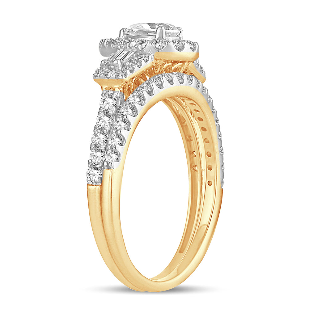 14k Rose Gold 1ct Lab Diamond Womens Engagement Ring