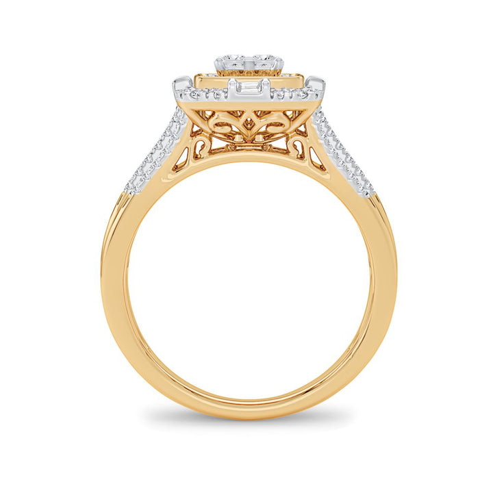14K Yellow Gold Lab Diamond Engagement Ring - 0.50CT Solitaire