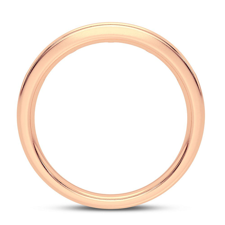 Delicate 10k Rose Gold 0.15CT Lab Diamond Womens Band