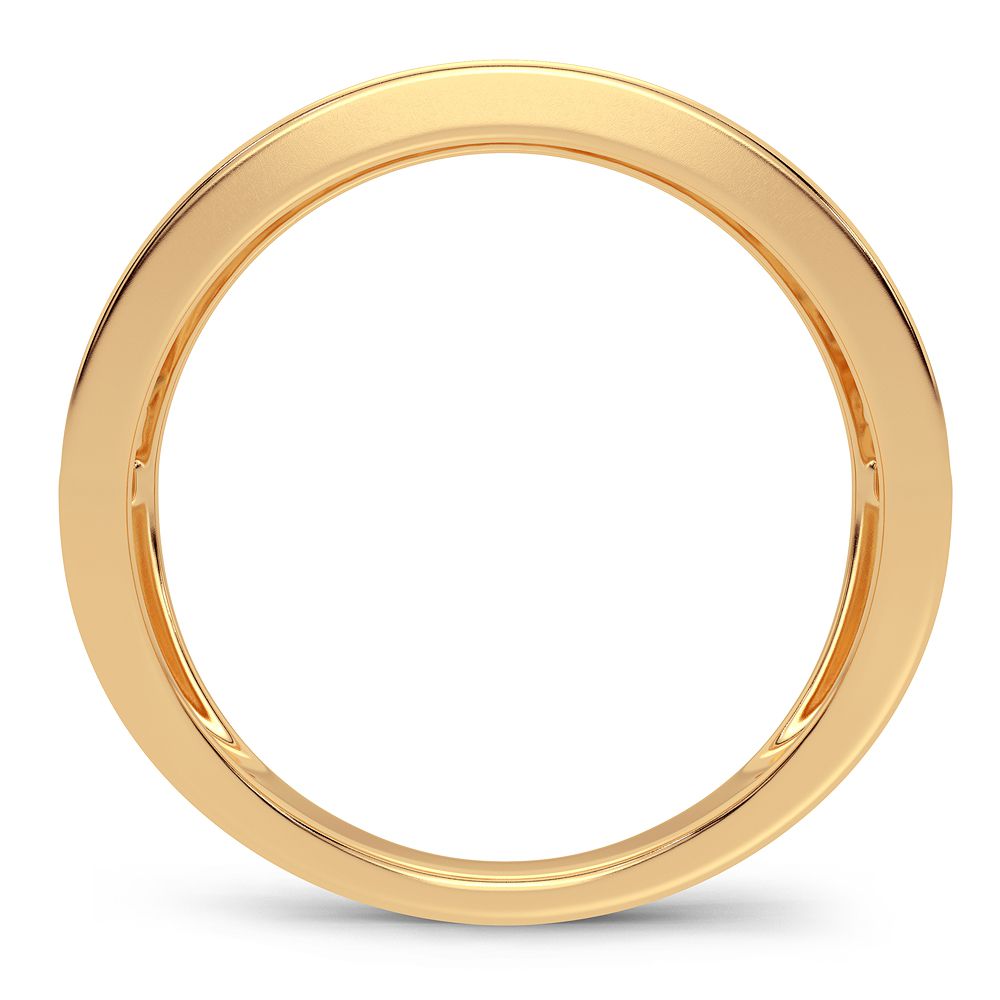 14K Yellow Gold 0.10CT Lab Diamond Womens Fashion Band