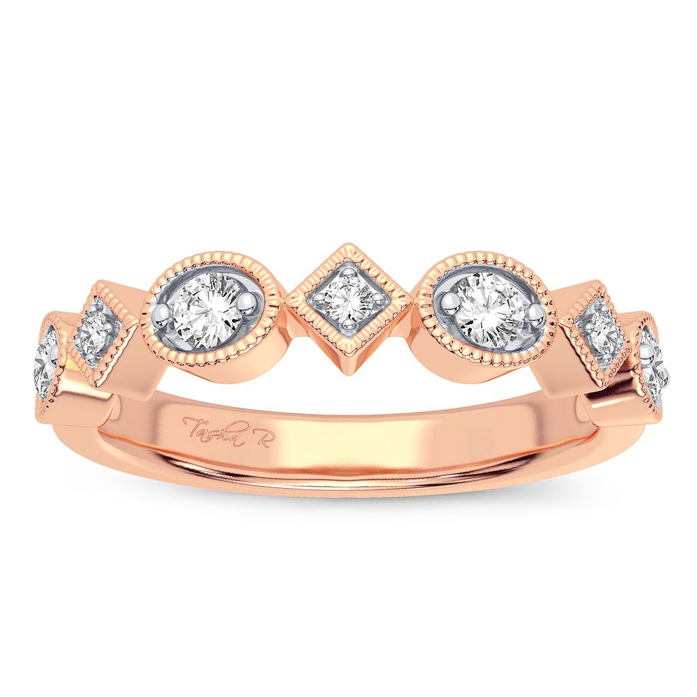Romantic Rose Gold Lab Diamond Band - 1.90CT Brilliance
