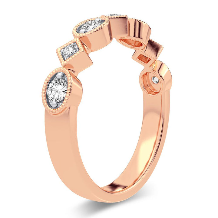 Romantic Rose Gold Lab Diamond Band - 1.90CT Brilliance