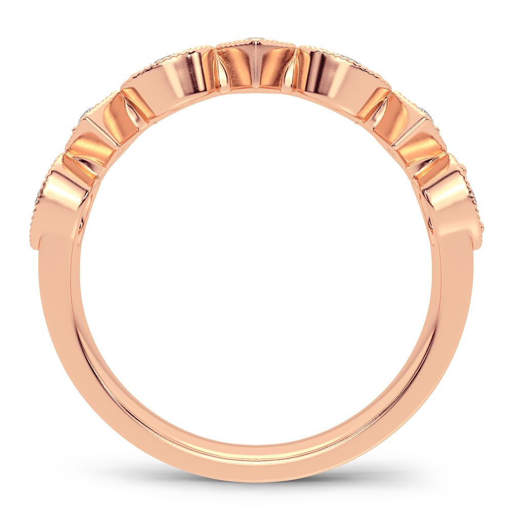 Romantic Rose Gold Lab Diamond Band - 1.90CT Brilliance