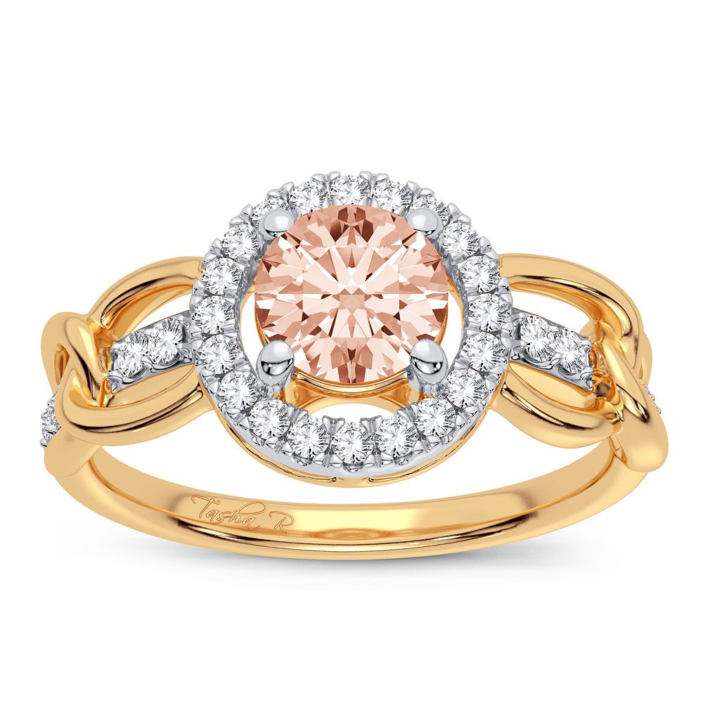 14k 0.20ct Morganite Ring