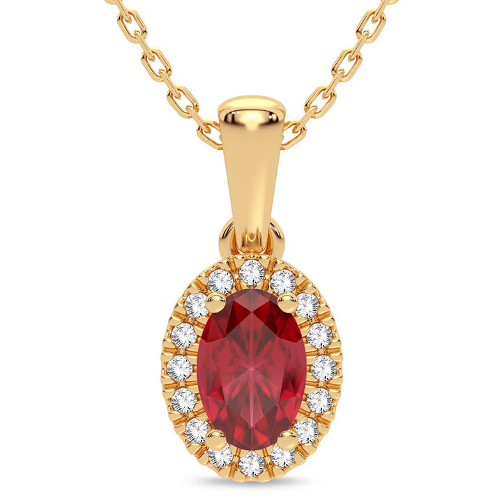 14K Yellow Gold Lab Diamond Pendant: Timeless Elegance