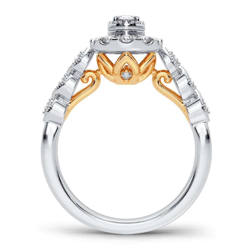 14K Yellow Gold Lab-Grown Diamond Engagement Ring (0.77 CT)