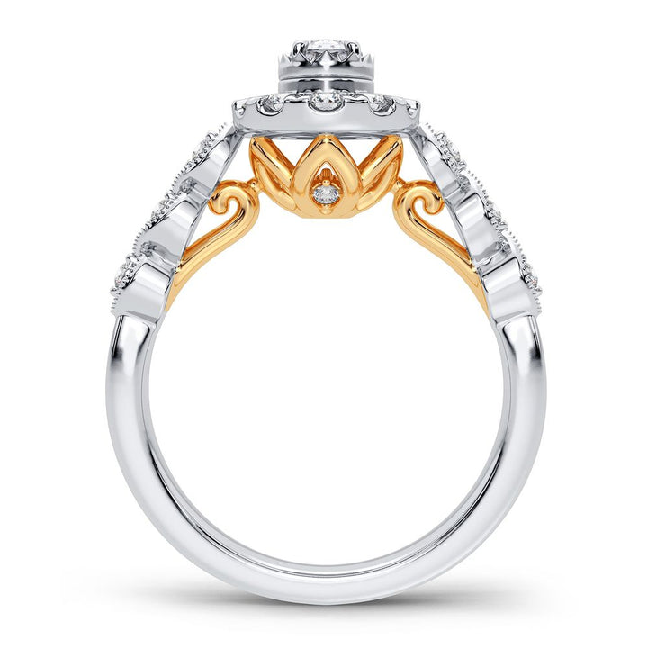 14K Yellow Gold Lab-Grown Diamond Engagement Ring (0.77 CT)