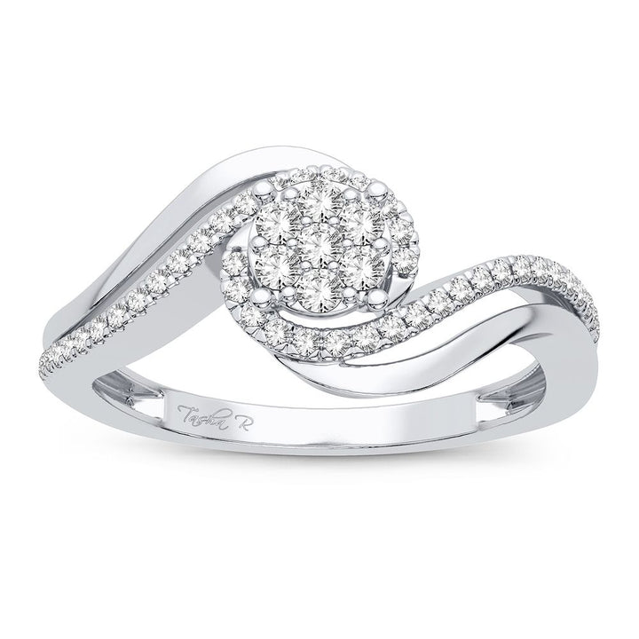 Sparkling 14k White Gold 0.25CT Lab Diamond Ring