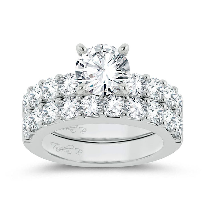 14k White Gold 2ct Lab Diamond Engagement Ring Semi Mount