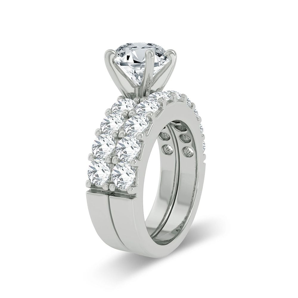 14k White Gold 2ct Lab Diamond Engagement Ring Semi Mount