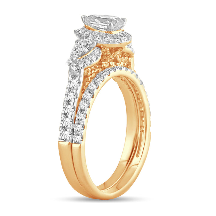 Brilliant 14K Yellow Gold Lab Diamond Engagement Ring (2.00 CT)