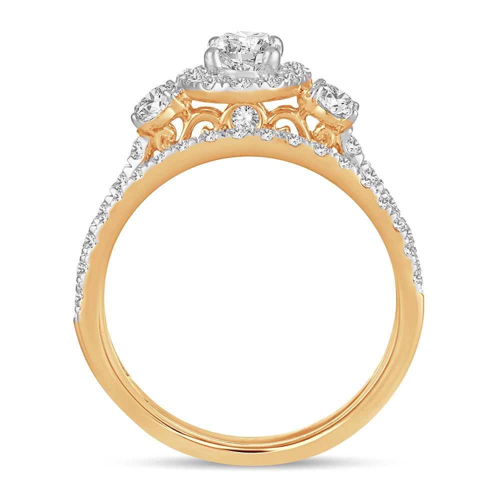 Brilliant 14K Yellow Gold Lab Diamond Engagement Ring (2.00 CT)