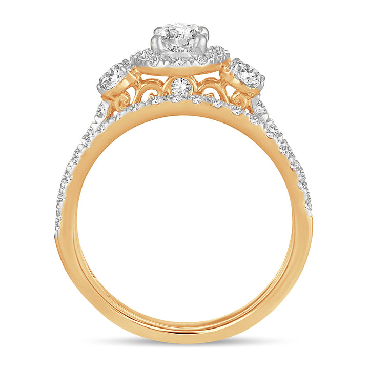 Brilliant 14K Yellow Gold Lab Diamond Engagement Ring (2.00 CT)