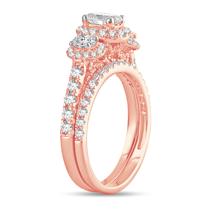 14k Rose Gold Lab Diamond Engagement Ring (2.00CT)
