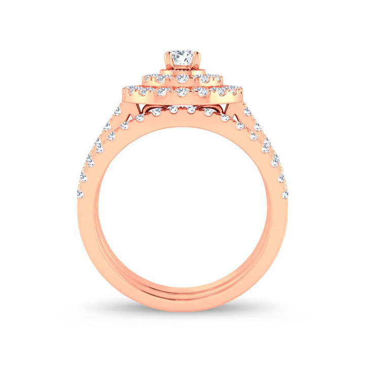 14K 1.00ct Diamond Bridal Ring